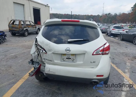 2012 Nissan Murano Le из США, поврежденный, VIN JN8AZ1MU5CW112571